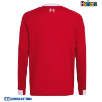 Camisa de Futebol Liverpool Equipamento Principal 2025-26 Manga Comprida